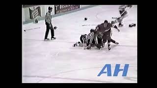 QMJHL Jan 30 1991 Sandy McCarthyLAV v Guy LefebvreTR x2 Clips Laval Titan TroisRivieres Draveur [upl. by Diandra]