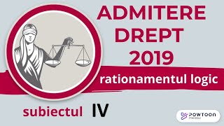 2019 Admitere Facultatea de Drept UBB rationament logic exercitiul 4 [upl. by Haelhsa727]