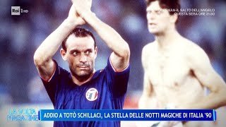 Addio a Totò Schillaci eroe di Italia 90  La Volta Buona 18092024 [upl. by Siuqcram914]