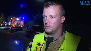 Hochwasser in Brieselang 24StundenEinsatz für die Feuerwehr [upl. by Yeldar]