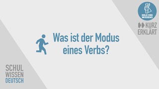 Modus eines Verbs  kurz erklärt  Schulwissen Deutsch [upl. by Berrie]