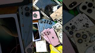 i found iPhone 1213141516 in landfill foundphone smartphone destroyedphone iphone16promax [upl. by Ariajay207]