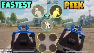 FASTEST PEEK🔥BEST Guide to be Master in BGMI  PUBG Mobile  Perfect BGMI Settings Guide  BGMI [upl. by Anasxor]