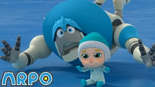 Ice Skating CHAOS  Baby Daniel and ARPO The Robot  Funny Cartoons for Kids [upl. by Jun]