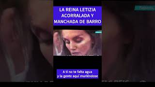 LETIZIA ACORRALADA INCREPADA Y MANCHADA DE BARRO  VALENCIA CLAMA AYUDA letizia valecia dana [upl. by Yesiad558]