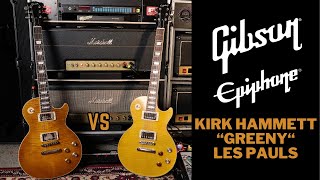 GIBSON amp EPIPHONE Kirk Hammett quotGreenyquot 1959 Les Paul Standard [upl. by Ardnaz]