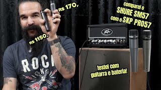 Será que o preço compensa Testei o Shure SM57 comparei com o SKP Pro57 e o resultado é BIZARRO [upl. by Ahsinnod848]