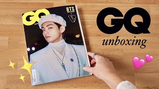 Unboxing BTS x GQ KOREA MAGAZINE January 2022 [upl. by Rahas709]