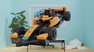 Lego McLaren Formula 1 Car  Speed Build StepbyStep [upl. by Llewol]