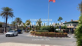 La Cala de Mijas Town Center Costa del Sol Walking Tour 4K [upl. by Yltnerb]