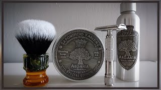 🌳💈Saponificio Varesino Argania Shaving Soap 43 Base Saponificio Varesino Argania Aftershave Balm💈🌳 [upl. by Anihsit]