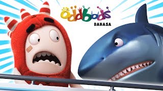 Oddbods Vs ALAM LIAR  Serangan Hiu  Kartun Untuk Anak [upl. by Nemhauser]