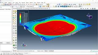 Simulation air blast explosion over a composite panelCFRPCeramicGFPP in Abaqus [upl. by Aeslek573]