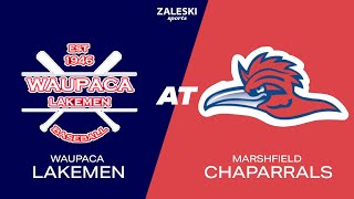 Waupaca Lakemen at Marshfield Chaparrals  2024 Mens Baseball [upl. by Henebry]