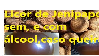 Licor de Jenipapo sem álcool para qualquer hora bom para saúde [upl. by Colbye]