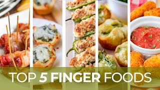 Our TOP 5 Finger Food Appetizer recipes [upl. by Hgielyk]