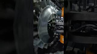 Automatic front plate spinning flanging machine [upl. by Jaqitsch12]