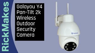 Galayou Y4 PanTilt 2k Wireless Outdoor Security Camera [upl. by Rosena27]