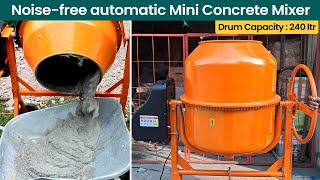 Mini Cement Mixer Machine  Mini Concrete Mixer  Electric Concrete Mixer [upl. by Eba]