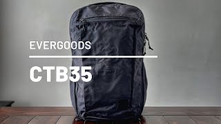 Evergoods Civic Travel Bag 35 CTB35 Review  EPIC Minimalist One Bag Travel Pack [upl. by Waers755]