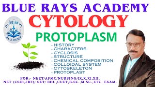 CYTOLOGY  PROTOPLASM HISTORY  CHARACTERS  CYCLOSIS  STRUCTURE  CYTOSKELETON  PROTOPLAST [upl. by Kus]