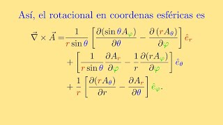 El operador rotacional en coordenadas curvilíneas [upl. by Ahter]