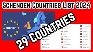 Schengen visa Countries 2024  Country in Schengen zone  European Country of list schengen [upl. by Ardnait]