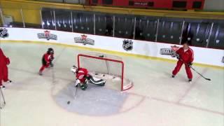 NHL Hockey Skills Wraparounds From Canadian Tire Hockey School [upl. by Sophey615]