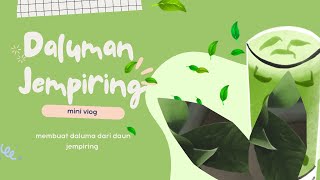 Mini Vlog Membuat Daluman dari Daun Jempiring 🌿🍃 [upl. by Acinnej379]