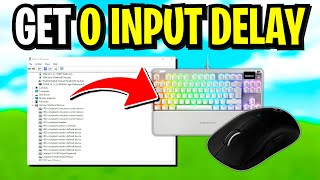 How To Get 0 Input Delay on Mouse and Keyboard on PC 🔨 Remove Input Lag on PC🖱️✅ [upl. by Atteuqahc]