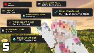 Getting ALL Advancements In Minecraft 120  5 [upl. by Dragone]