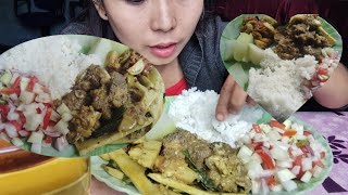 Eating beef curry food scrumptious 😱meaty bones🦴 [upl. by Annatnas]