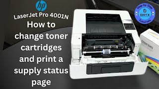 How To Change Toner Cartridge  HP LaserJet Pro 4001n [upl. by Elleuqar920]