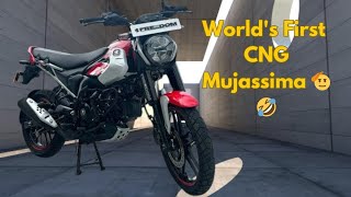 Worlds First CNG Mujassima By Bajaj  AutoTechInformative [upl. by Neenwahs]