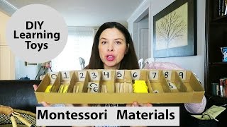 Montessori Materials  DIY Learning Toys  Montessori Math [upl. by Nimsay]