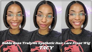 Glamourtress  Bobbi Boss TrulyMe Synthetic Hair Lace Front Wig  MLF592 TACY [upl. by Ellersick]