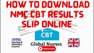 HOW TO DOWNLOAD CBT EXAM RESULT FROM PEARSON VUE WEBSITE  cbt pearsonvue nmcuk [upl. by Betsy67]