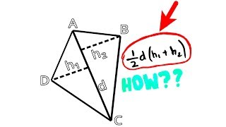 Area of a Quadrilateral easily explained CC [upl. by Black]