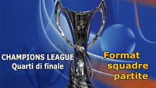 Champions femminile quarti di finale 8 squadre e 7 paesi Le favorite [upl. by Carley]