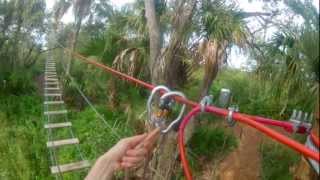 Treetop Trek in Brevard Zoo [upl. by Ahsatam]