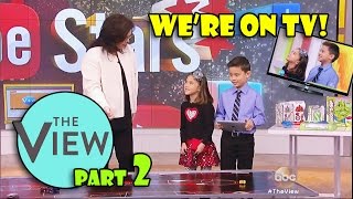 EvanTubeHD on THE VIEW Were on TV Behindthescenes Part 2 [upl. by Namijneb938]