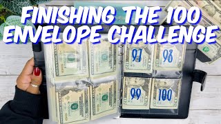 FINISHING THE 100 ENVELOPE SAVINGS CHALLENGE  SAVINGS CHALLENGES  MONEY COUNT  CASH ENVELOPES [upl. by Gardel]