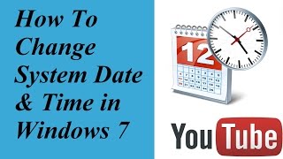 How to Set the Date and Time on Your Computer Windows 7 [upl. by Rodrich]