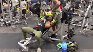 405 INCLINE BENCH PRESS PR [upl. by Ahtelat]