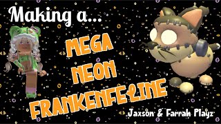 JampF Playz  Making a MEGA NEON FRANKENFELINE PlayAdoptMe adoptme halloween2024 roblox [upl. by Krucik]