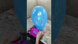 BIG BLUE BALLON POP😍🎈 shorts satisfying asmr balloon popping [upl. by Lechar537]