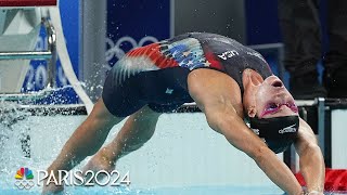 Regan Smith Kaylee McKeown set up blockbuster 100m backstroke final  Paris Olympics  NBC Sports [upl. by Tareyn]