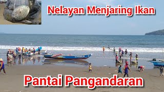 Nelayan Menjaring Ikan di Pantai Pangandaran [upl. by Nosloc]