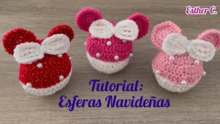 🥰Hermosas Esferas Navideñas Tejidas a Crochet🎄Fácil y Rápido Esferas a Crochet🎄 [upl. by Jezreel]