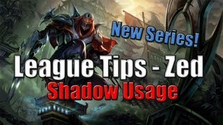 League Tips  Zed  Shadow Usage  League of Legends [upl. by Aimac]